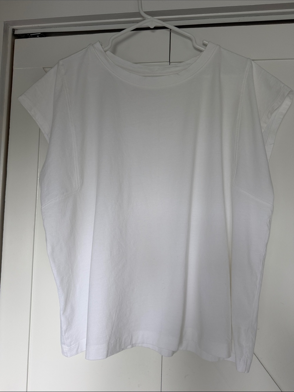 LOFT White Cap-Sleeve Tee